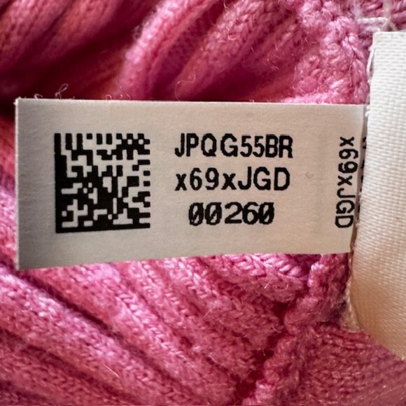 Aerie Pink Ribbed Knit Wide-Leg Pants sz L - Picture 4 of 7